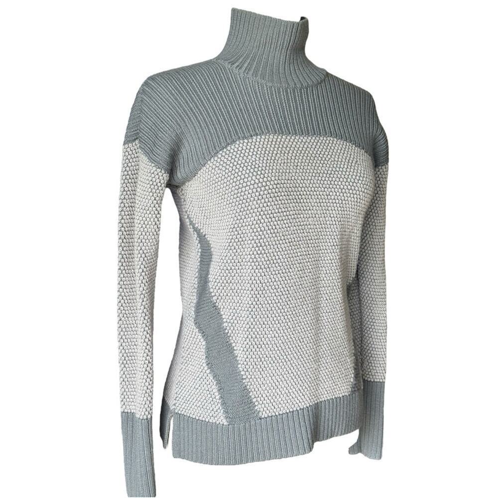 Lululemon Heathered Gray Wool Knit Pullover Sweater Long Sleeve Active Top 4